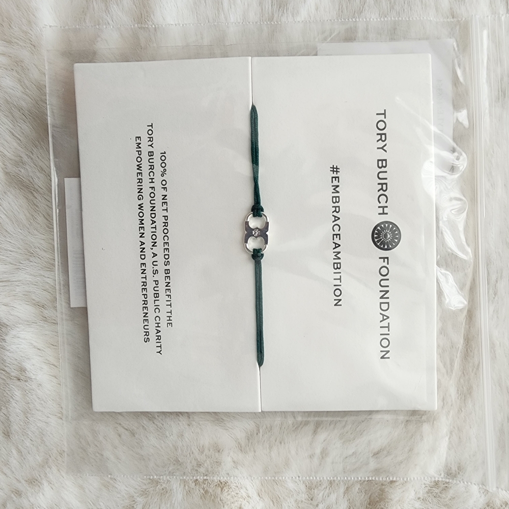 Tory Burch Teal Charm Bracelet